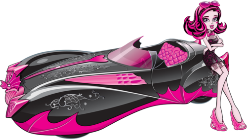Tumblr M8t35why3i1qhh1sa - Monster High Draculaura With Car Transparent PNG - 500x284 - Free Download on - Car Transparent PNG Free Download