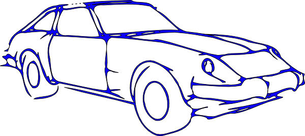 Car Outline Clip Art At Clker - Outline Of A Car - Free Transparent PNG Clipart Images Download. - Car Transparent PNG Free Download