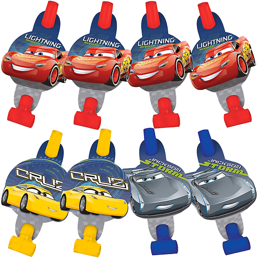 Cars 3 Party Blowers - Cars 3 Blowouts - Free Transparent PNG Clipart Images Download. - Car Transparent PNG Free Download