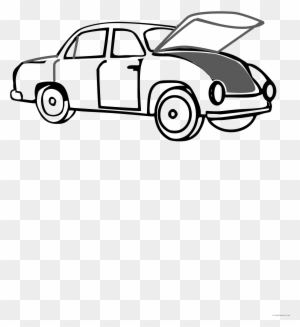 Car Outline Transportation Free Black White Clipart - Car - Free Transparent PNG Clipart Images Download. - Car Transparent PNG Free Download