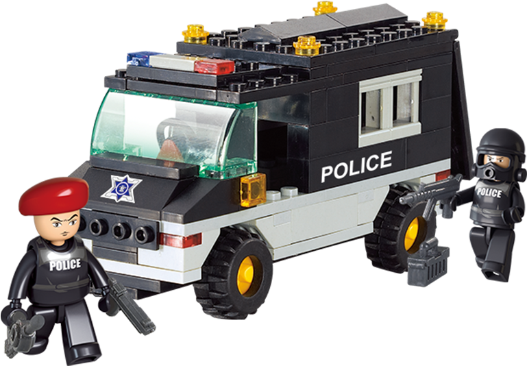 Sluban City Police Swat Action Teams Military Building - Patrol Car - Sluban - Free Transparent PNG Clipart Images Download. - Car Transparent PNG Free Download