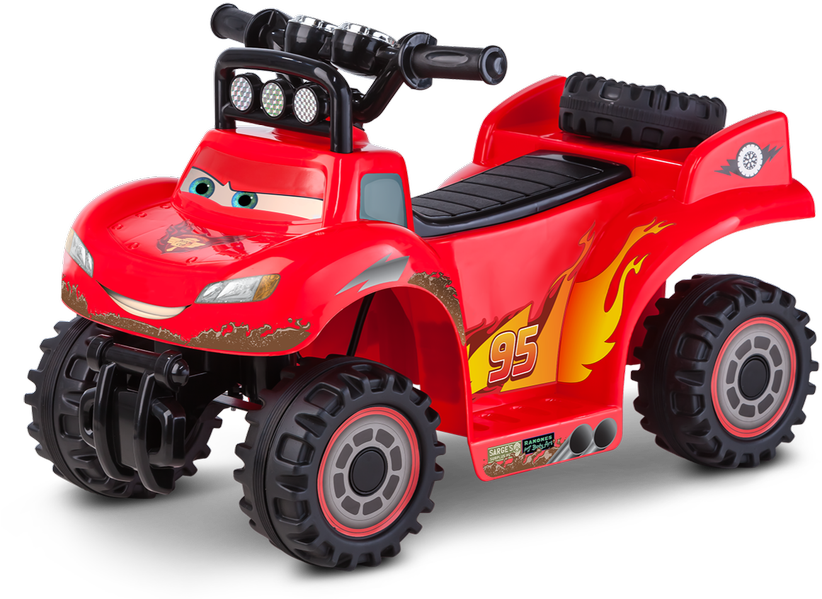 Cars Baja Mcqueen Toddler Quad - Disney Cars 2 Rs 500 Ride On Quad 6v Transparent PNG - 900x600 - Free Download on - Car Transparent PNG Free Download