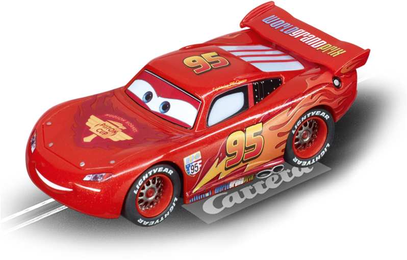 Pixar Cars Lightning Mcqueen - Carrera 61193 Disney Cars 2 Lightning Mcqueen, Go 1/43 Transparent PNG - 800x548 - Free Download on - Car Transparent PNG Free Download