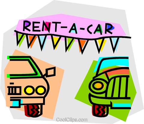 Car Lot Royalty Free Vector Clip Art Illustration - Car Rental Clipart - Free Transparent PNG Clipart Images Download. - Car Transparent PNG Free Download