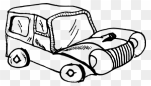 Classic Car Sports Car Vintage Car Drawing - Old Car Cartoon Black And White - Free Transparent PNG Clipart Images Download. - Car Transparent PNG Free Download