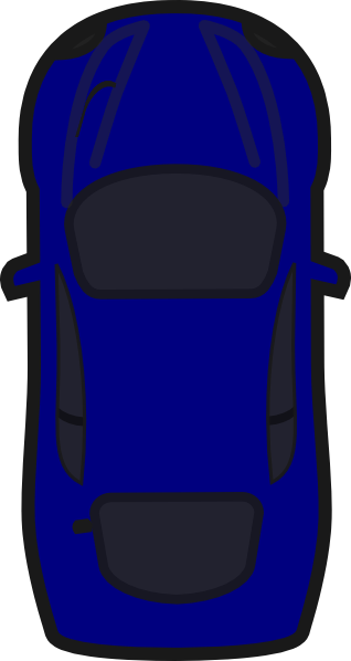 Vertical Top View Of Car Clip Art At Clker - Car Clipart Top - Free Transparent PNG Clipart Images Download. - Car Transparent PNG Free Download