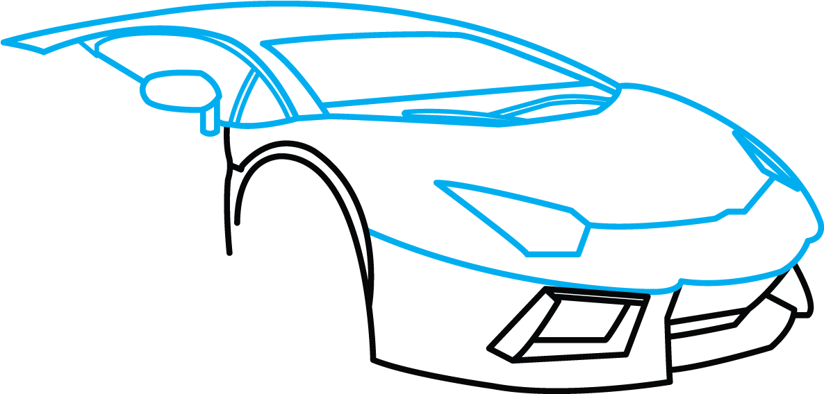Graphic Freeuse Library How To Draw Lamborghini Aventador - Car Lamborghini Drawing - Free Transparent PNG Clipart Images Download. - Car Transparent PNG Free Download