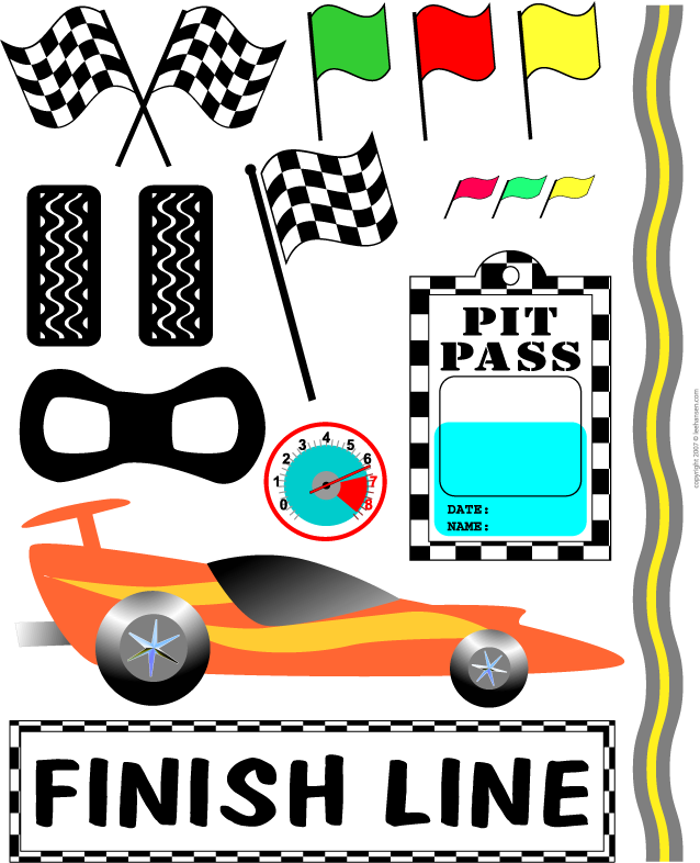 Birthday Clipart Car - Racing Cars On Track Clipart - Free Transparent PNG Clipart Images Download. - Car Transparent PNG Free Download