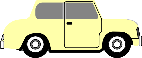 Yellowish Color Car Clip Art - Transparent Cartoon Car Side - Free Transparent PNG Clipart Images Download. - Car Transparent PNG Free Download