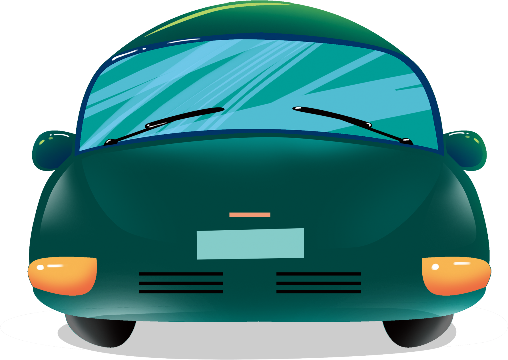 Cartoon Car Green Vehicle Png And Psd - Electric Car - Free Transparent PNG Clipart Images Download. - Car Transparent PNG Free Download