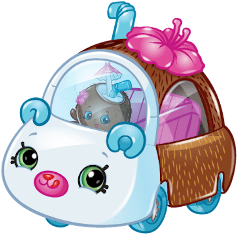 Shopkins Cutie Cars Season 3 List Of Characters Coconut - Shopkins Cutie Cars Car - Free Transparent PNG Clipart Images Download. - Car Transparent PNG Free Download