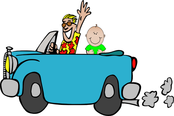 Baby Cars Clipart Man With In Car Clip Art At Clker - Man In The Car Draw - Free Transparent PNG Clipart Images Download. - Car Transparent PNG Free Download