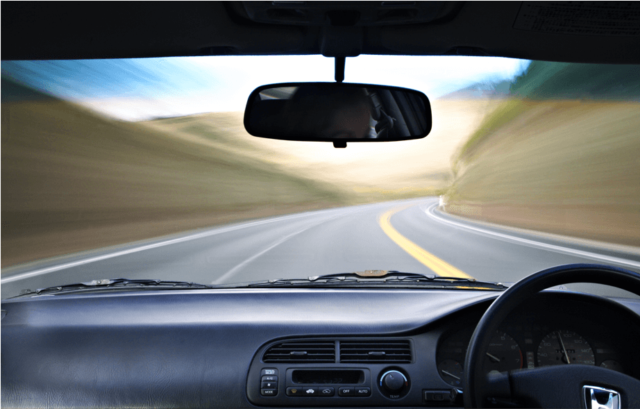 Self Driving Car On The Road - Looking Through Car Windscreen, HD Png Download - Car Transparent PNG Free Download