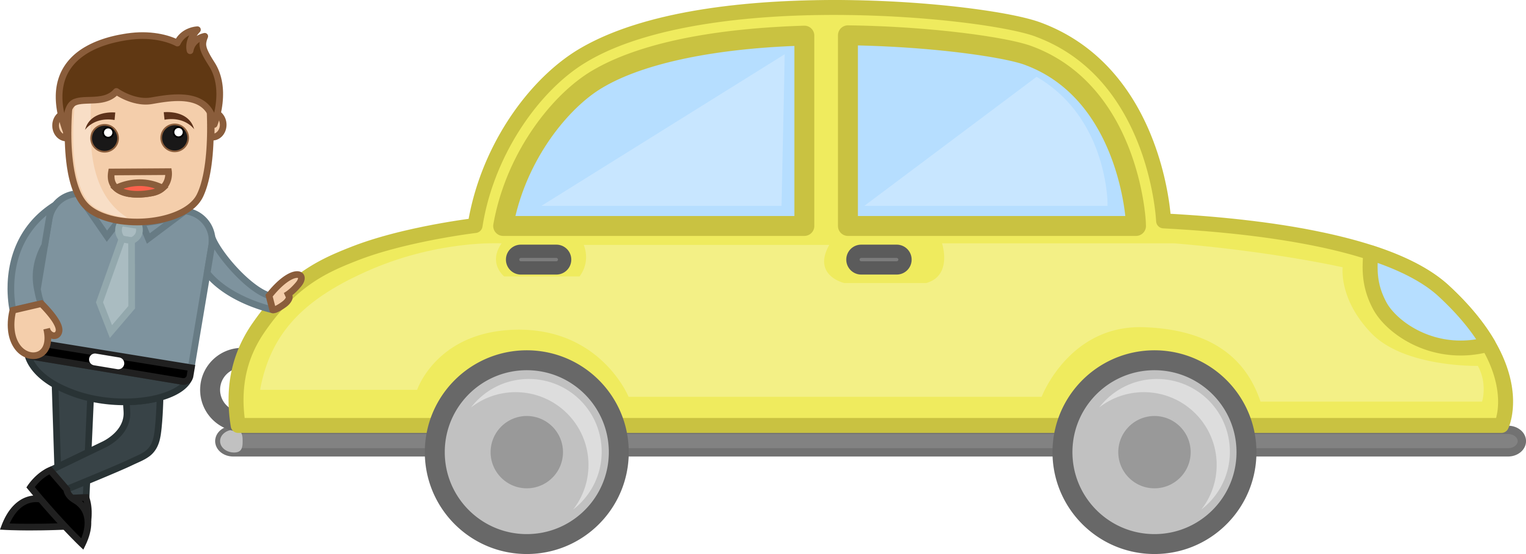 Clip Art Car Man Standing With Png Clipart Download - Man Car Clipart - Free Transparent PNG Clipart Images Download. - Car Transparent PNG Free Download