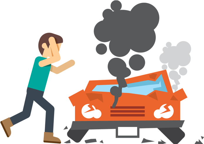 Car Crash Because Drugs Clipart - Car Crash Cartoon Png - Free Transparent PNG Clipart Images Download. - Car Transparent PNG Free Download