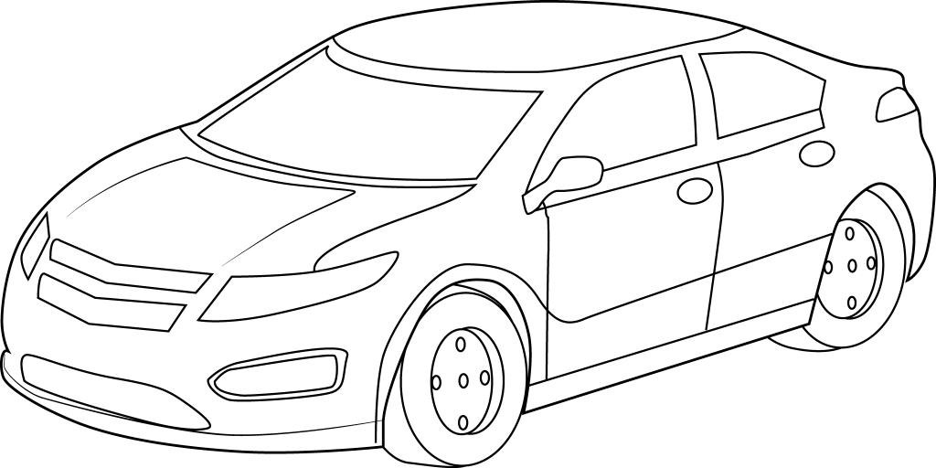 Free Coloring Pages Sports Cars Inspiration Fresh Cool - Car Clipart Black And White - Free Transparent PNG Clipart Images Download. - Car Transparent PNG Free Download