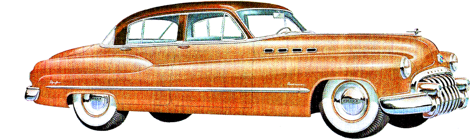 1950 Vintage Buick Download - Vintage Car Illustration Png - Free Transparent PNG Clipart Images Download. - Car Transparent PNG Free Download