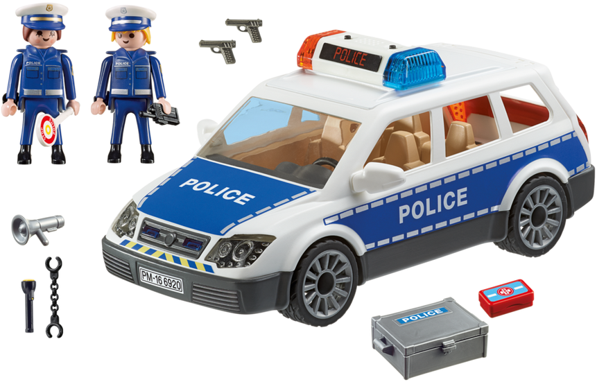 Playmobil City Action - Playmobil 6920 Squad Car With Lights And Sound Transparent PNG - 940x658 - Free Download on - Car Transparent PNG Free Download