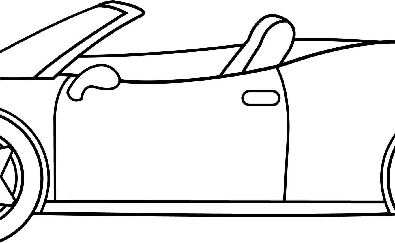 Race Car Outline Clip Art Cliparts - Black And White Sports Car Clip Art Transparent PNG - 1368x855 - Free Download on - Car Transparent PNG Free Download