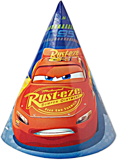 Cars 3 Cone Party Hats - Cars 3 Paper Cone Hats Transparent PNG - 415x550 - Free Download on - Car Transparent PNG Free Download