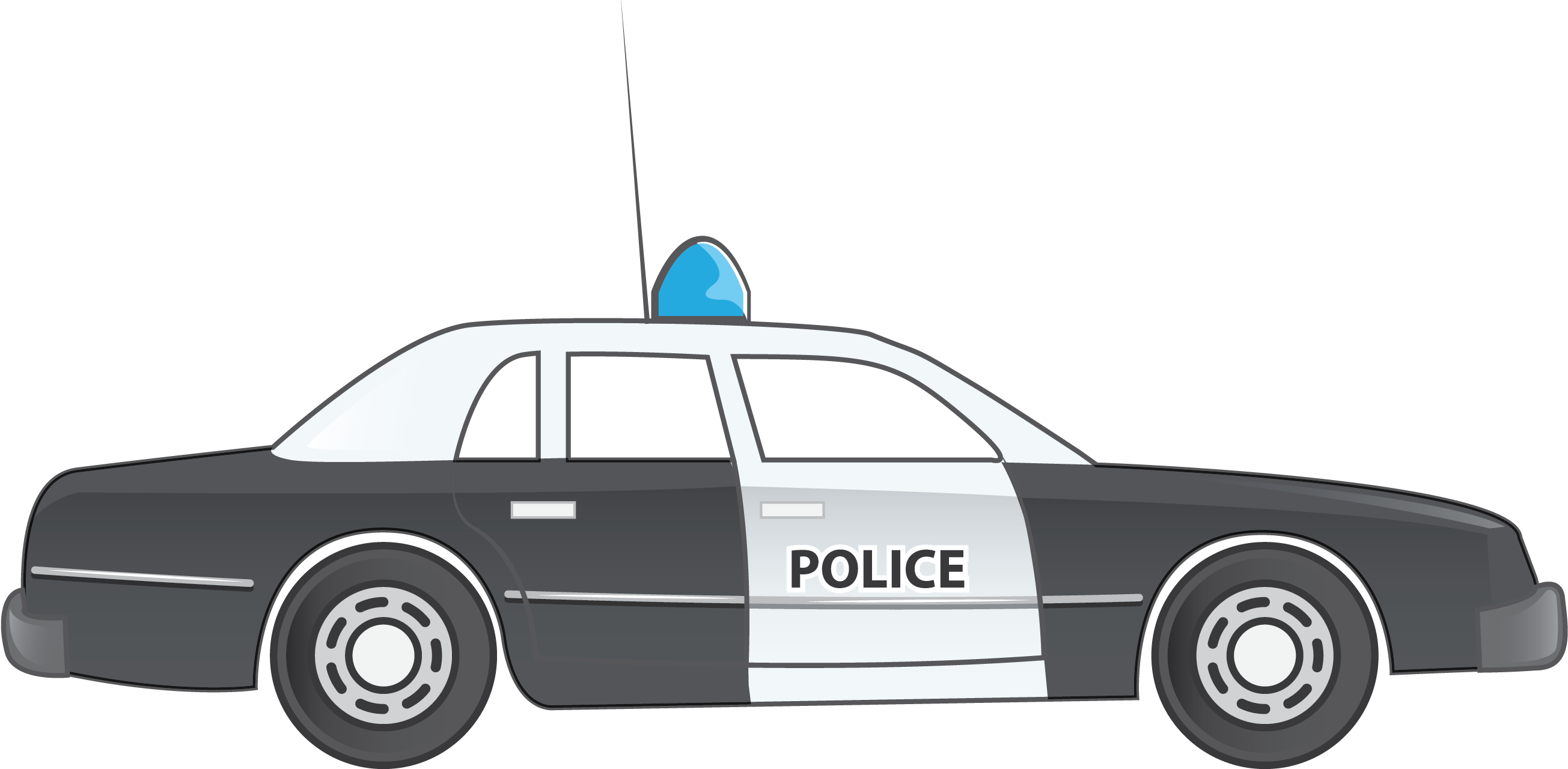 Police Car Free To Use Clipart - Police Car Drawing Side View - Free Transparent PNG Clipart Images Download. - Car Transparent PNG Free Download