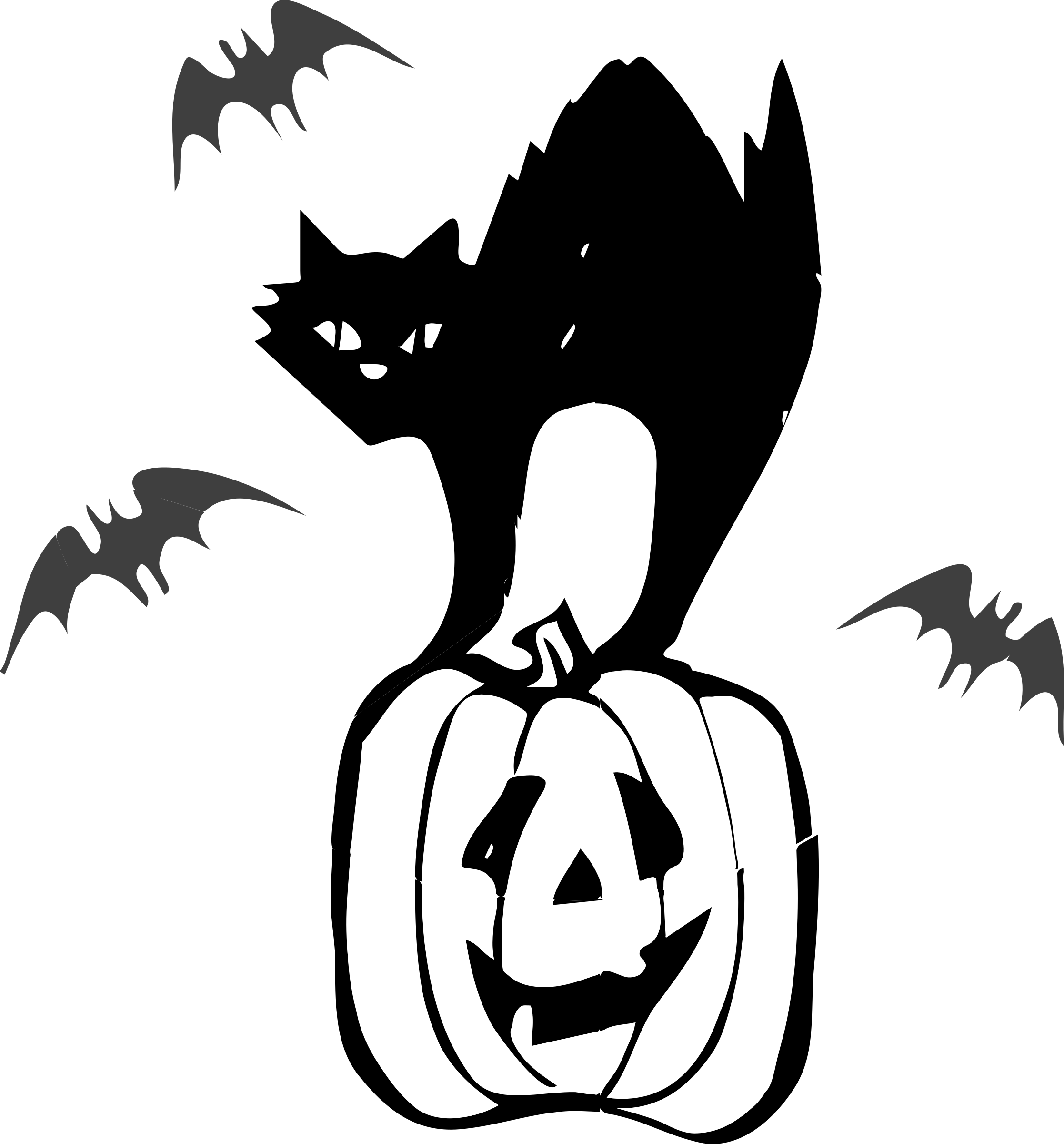 Clip Art Black Cat Halloween Clipart Architetto Gatto - Black Cat Clipart Halloween - Free Transparent PNG Clipart Images Download. - Cat Transparent PNG Free Download