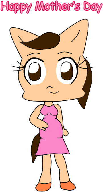Pregnat Jazzy Mother's Day By Benthecutesquirrel - Domestic Short-haired Cat - Free Transparent PNG Clipart Images Download. - Cat Transparent PNG Free Download