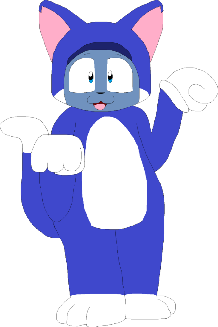 Cat Suit Riolu By Bluecatriolu - Riolu The Blue Cat - Free Transparent PNG Clipart Images Download. - Cat Transparent PNG Free Download