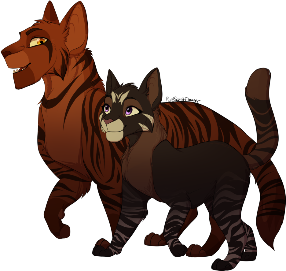 Father, Daughter By Purespiritflower Father, Daughter - Cat Father And Daughte - Free Transparent PNG Clipart Images Download. - Cat Transparent PNG Free Download