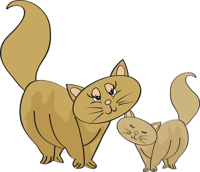 Mother And Baby Animal Clipart - Mother Cat Clip Art - Free Transparent PNG Clipart Images Download. - Cat Transparent PNG Free Download