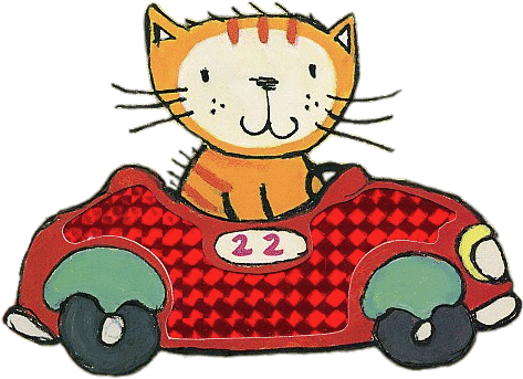 Poppy Cat In A Car Png - Zoom, Zoom, Poppy Cat! [book] Transparent PNG - 488x365 - Free Download on - Cat Transparent PNG Free Download