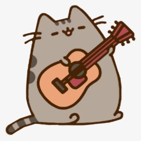 Musicianpusheen Guitar Pusheen Cat - Cute Pusheen, HD Png Download - Cat Transparent PNG Free Download