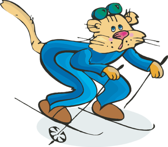 Skates Clip Art - Cat Snow Clipart - Free Transparent PNG Clipart Images Download. - Cat Transparent PNG Free Download