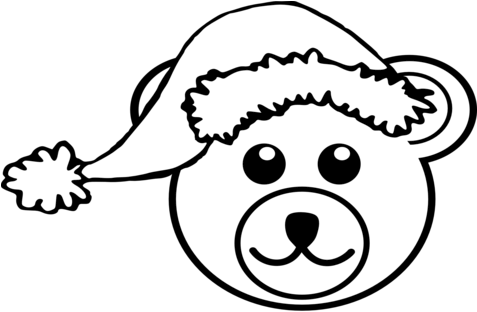 Baseball Hat Clip Art Black And White - Santa Cat Postcards (package Of 8) - Free Transparent PNG Clipart Images Download. - Cat Transparent PNG Free Download