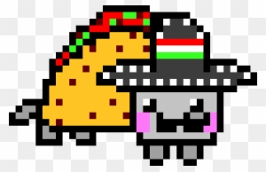 Taco Cat - Nyan Cat Pixel Art - Free Transparent PNG Clipart Images Download. - Cat Transparent PNG Free Download