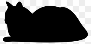 Resting Cat Silhouette Comments - Resting Cat Silhouette - Free Transparent PNG Clipart Images Download. - Cat Transparent PNG Free Download