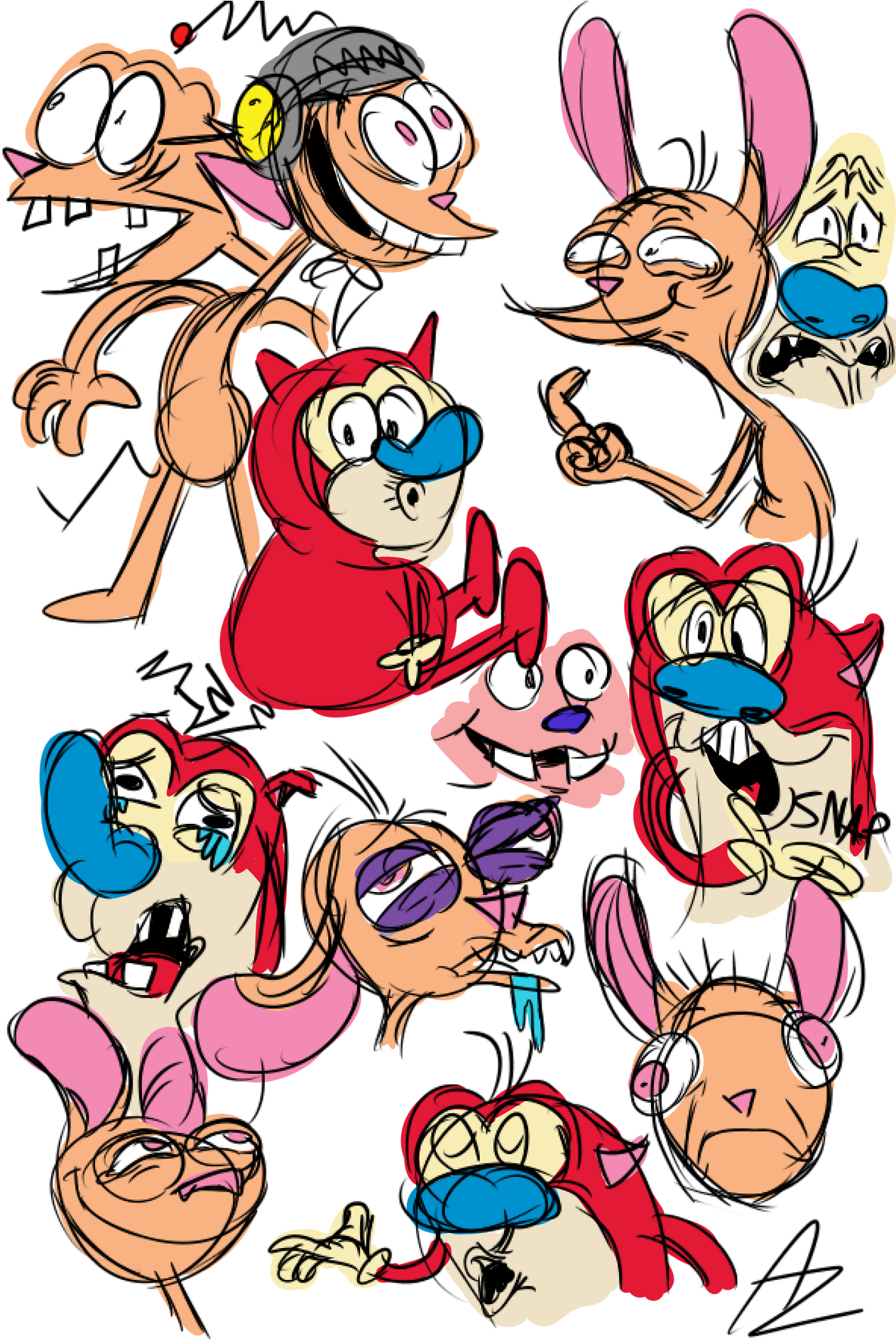 Ren And Stimpy Ren & Stimpy The Ren And Stimpy Show - Stimpson J. Cat - Free Transparent PNG Clipart Images Download. - Cat Transparent PNG Free Download