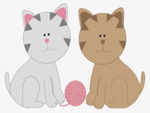 Cat Clip Art Friends - 2 Kittens Clip Art Transparent PNG - 550x416 - Free Download on - Cat Transparent PNG Free Download