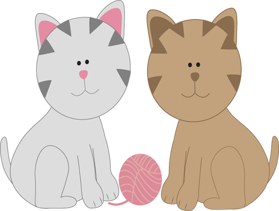 Cat Clip Art Friends - 2 Kittens Clip Art Transparent PNG - 550x416 - Free Download on - Cat Transparent PNG Free Download