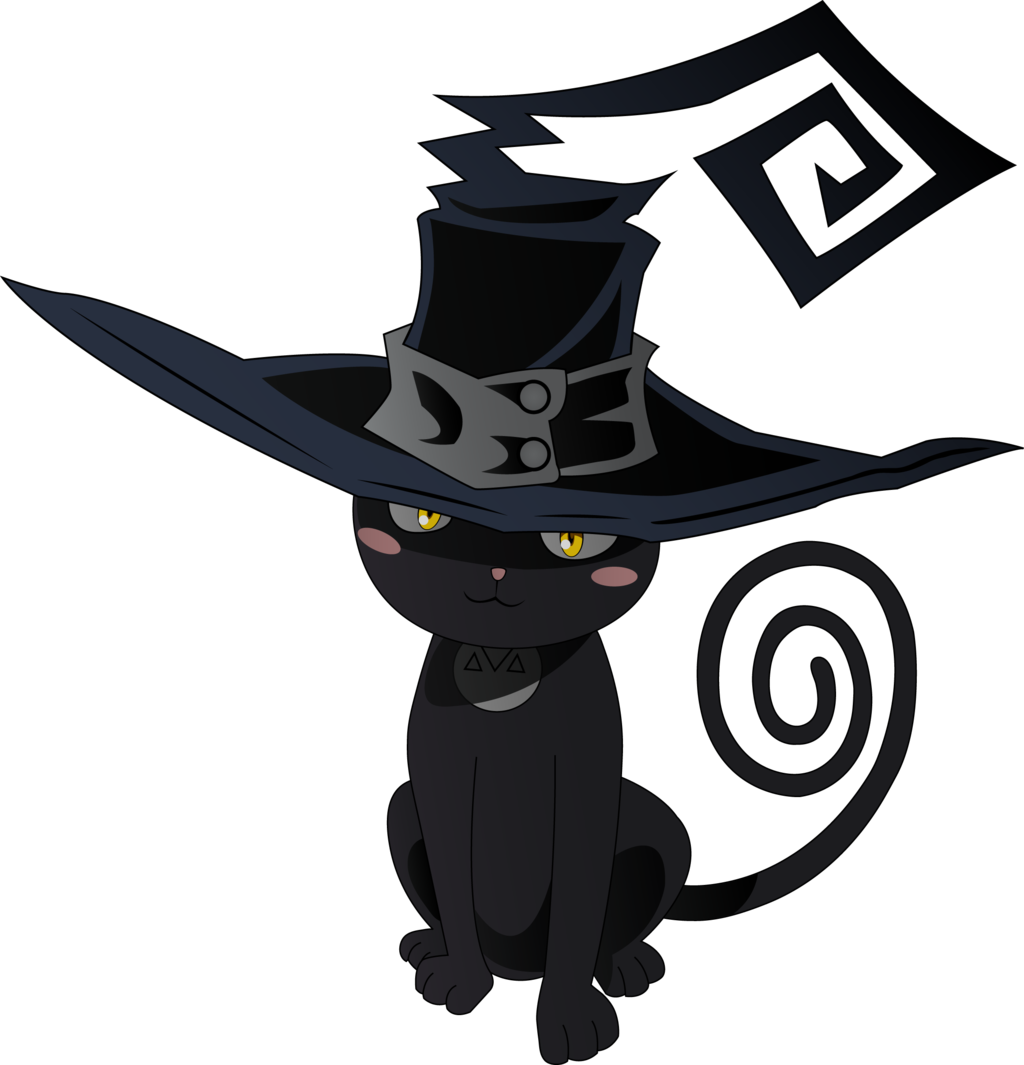 Blair The Magical Cat By N I K O L A - Blair Soul Eater Cat - Free Transparent PNG Clipart Images Download. - Cat Transparent PNG Free Download