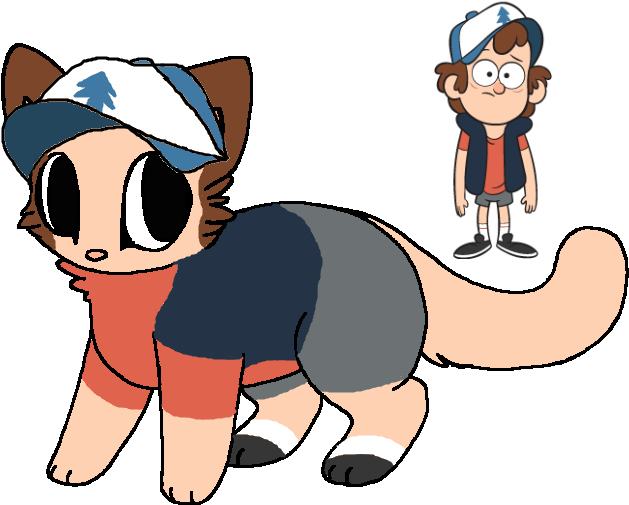 Dipper Pines Images Dipper Cat Design By Bananaramadraws - Dipper As A Cat - Free Transparent PNG Clipart Images Download. - Cat Transparent PNG Free Download