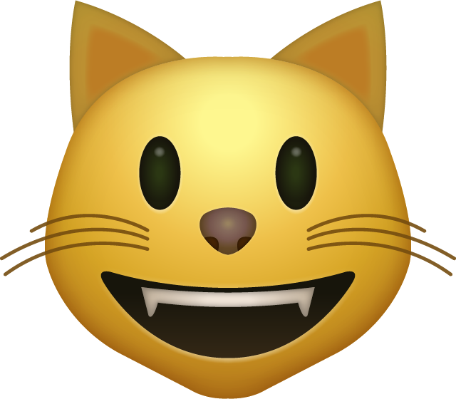 Download Smiling Cat Iphone Emoji Jpg - Cat Emoji Png Transparent PNG - 640x560 - Free Download on - Cat Transparent PNG Free Download