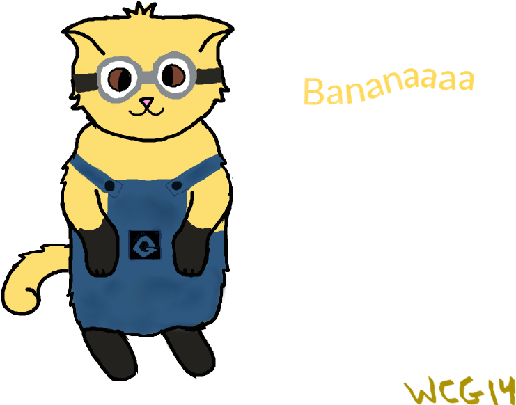 Minion Cat By Warrior Cats Girl14 - Minion Cat - Free Transparent PNG Clipart Images Download. - Cat Transparent PNG Free Download