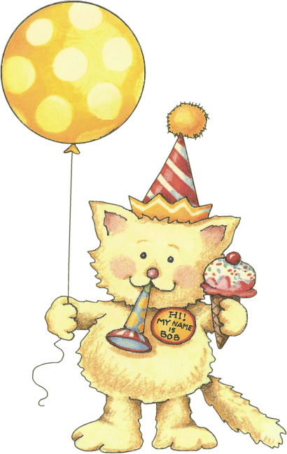 Clip Art Birthday Cats Hey We Sent Bob To Hive You - Cat Clip Art Birthday - Free Transparent PNG Clipart Images Download. - Cat Transparent PNG Free Download