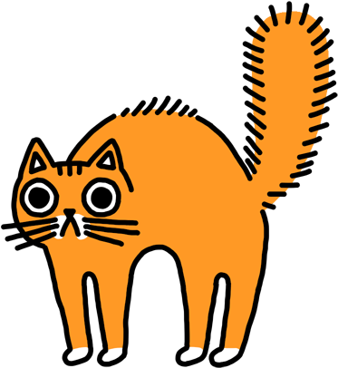 Orange Cat Stickers Messages Sticker-2 - Orange Cat Cartoon Transparent - Free Transparent PNG Clipart Images Download. - Cat Transparent PNG Free Download