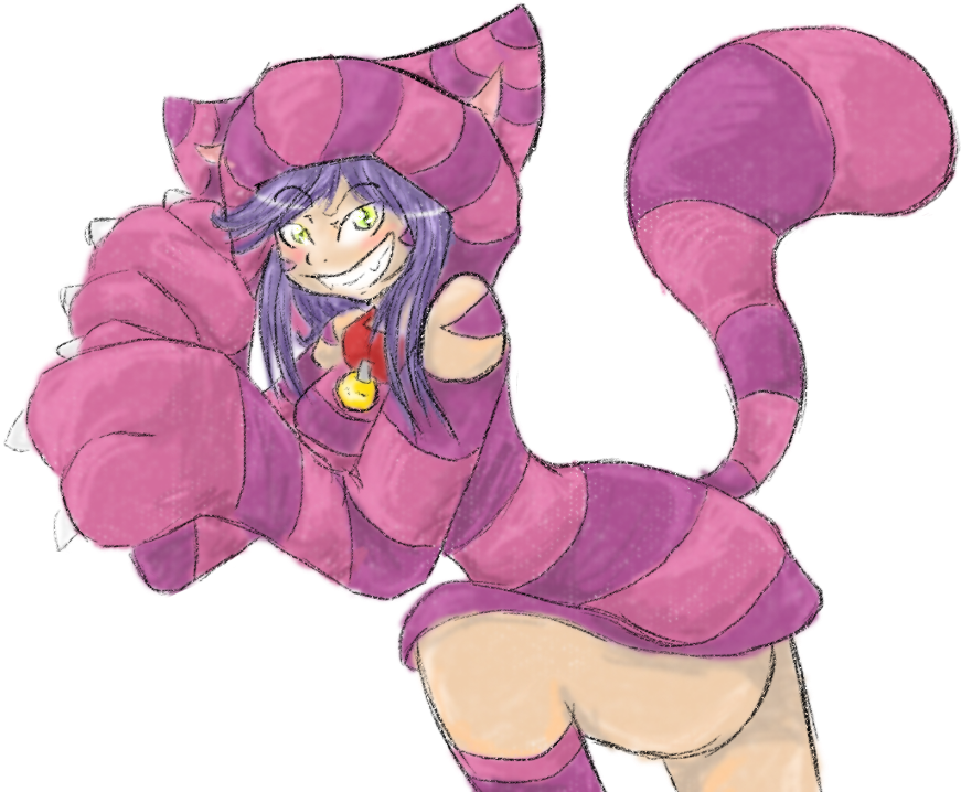 Cheshire Cat Girl By Noyiiarts - Cheshire Cat Girl Cute - Free Transparent PNG Clipart Images Download. - Cat Transparent PNG Free Download