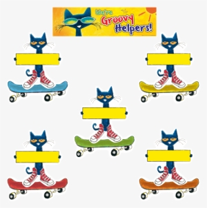 Pete The Cat Groovy Classroom Jobs Mini Bulletin Board - Pete The Cat Groovy Jobs Transparent PNG - 1982x2000 - Free Download on - Cat Transparent PNG Free Download