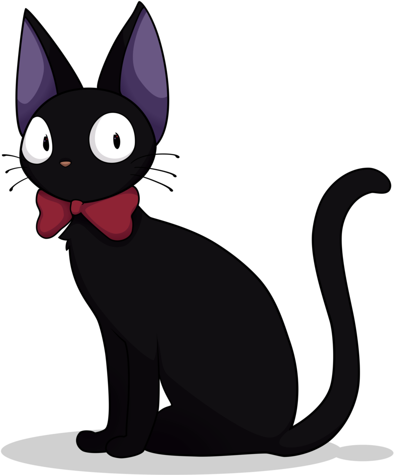 Studio Ghibli Kiki's Delivery Service Cat - Kikis Delivery Service Cat - Free Transparent PNG Clipart Images Download. - Cat Transparent PNG Free Download