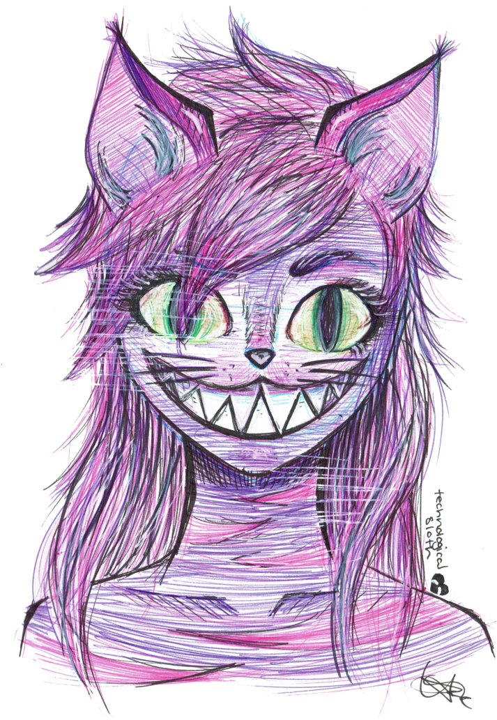 Drawing Movie Cheshire Cat - Anime Cheshire Cat Girl Transparent PNG - 736x1085 - Free Download on - Cat Transparent PNG Free Download