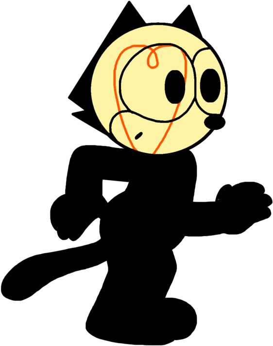 Felix With His Head As Light Bulb By Marcospower1996 - Felix The Cat Idea Light Bulb - Free Transparent PNG Clipart Images Download. - Cat Transparent PNG Free Download